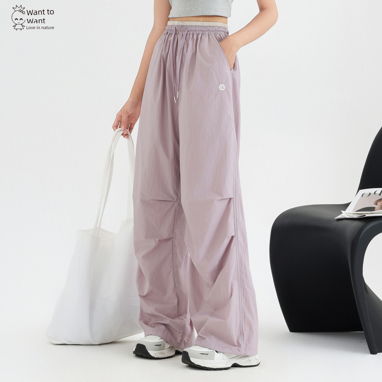 Girls' Cargo Pants Spring and Autumn 2026 New Straight-Leg Pants Youth Casual Pants Loose Fit Big Girl Sports Pants — 7