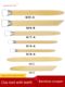 Toothed bamboo scraper exquisite carving oil clay clay scraper sculpture tool repair knife carving bamboo tool clay knife