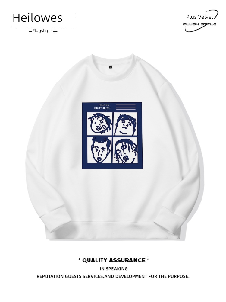 Four American style easy Autumn and winter keep warm thickening Sweater