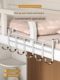 Wardrobe hook student dormitory storage artifact door rear storage rack bedside hat without punching key school bag rack