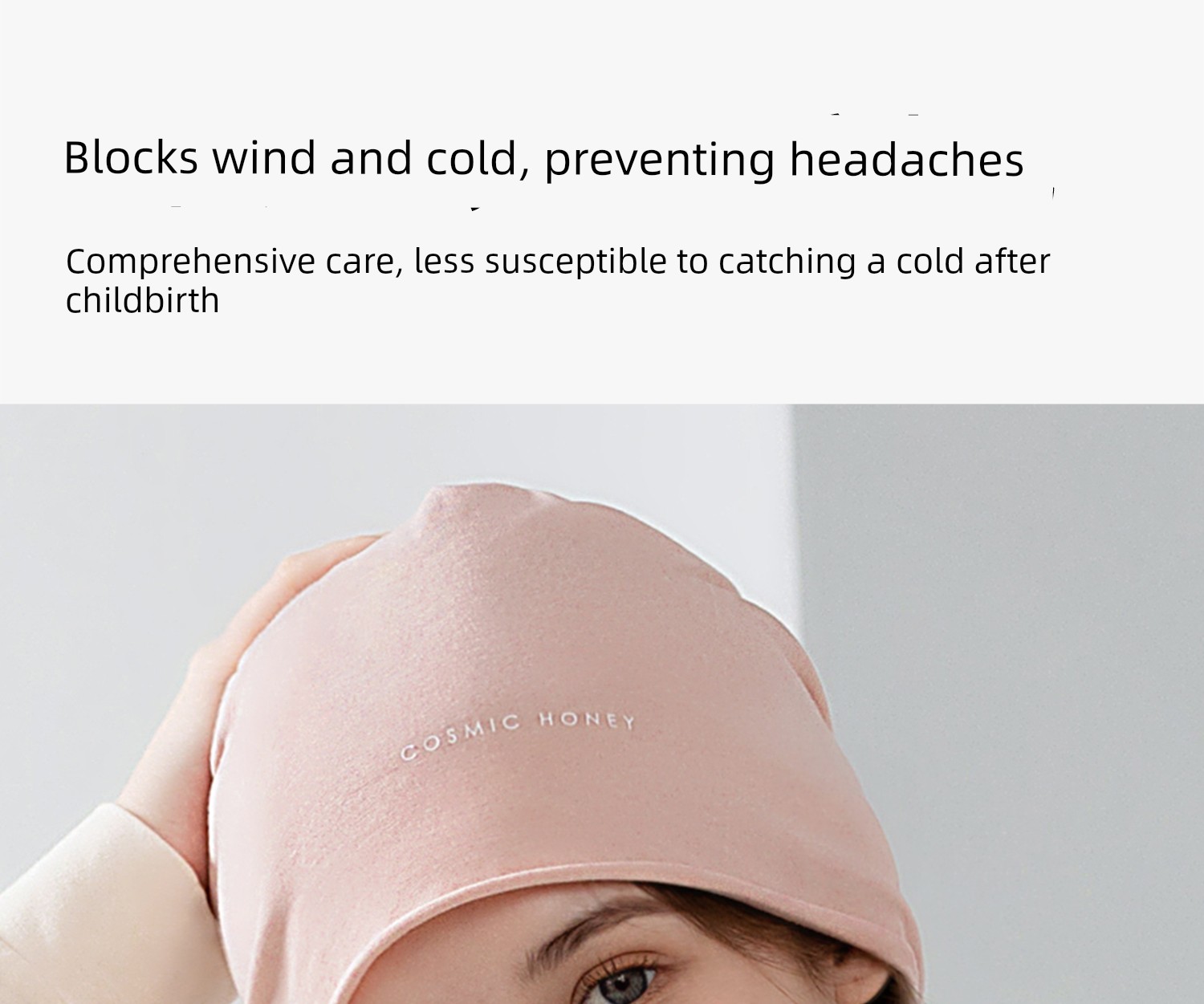 Postpartum Hat for Autumn and Winter, Thin, Windproof, Warm, Suitable for Pregnant and Postpartum Women, Large Head Circumference, Can Be Worn While — 5