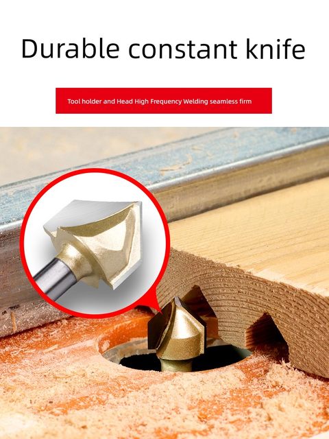 90-degree v-type groove cutter new tool woodworking machine trimming machine aluminum plastic plate grooved v-shaped oblique edge round bottom milling cutter head