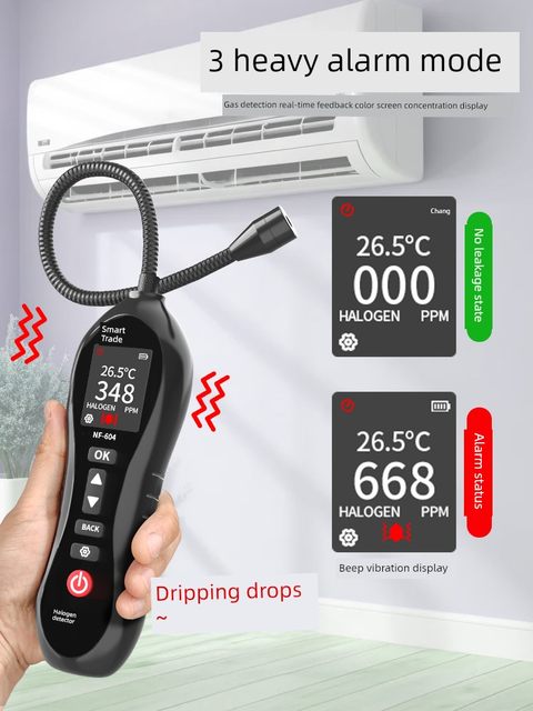 Smart rat air conditioner leak detection tool refrigerator refrigerant freon leak detector halogen leak detection fluoride dog nose detector