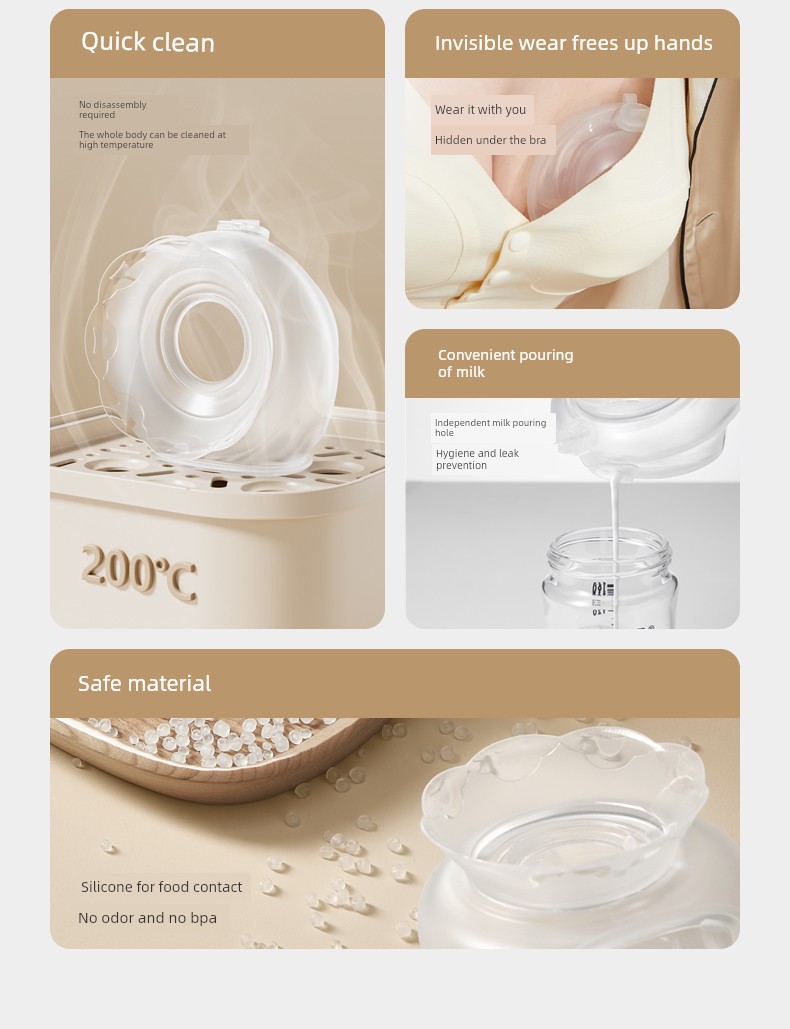 October Crystal Breast Milk Collector Manual Hands-Free Breast Pump for Pregnant Women with Leaking Milk, Milk Catcher, Anti-Overflow Breast Collector — 5
