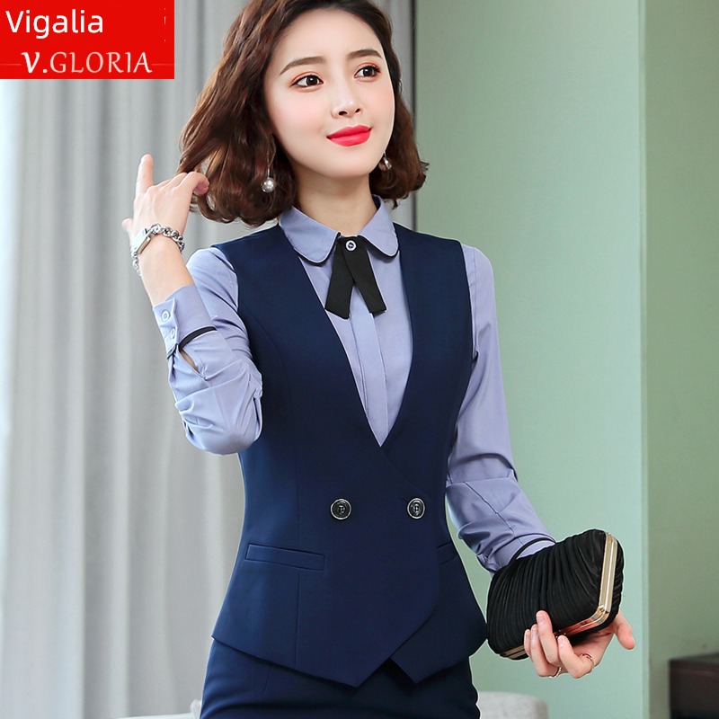 spring and autumn Two piece set Thin money Wear out vest summer formal wear
