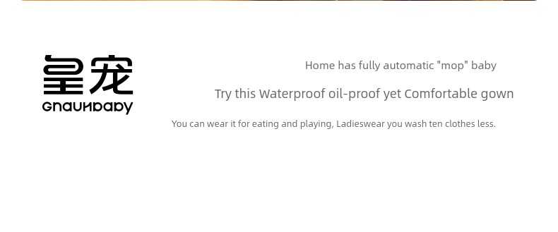 Royal Pet Baby Waterproof Feeding Smock Bib for Infants and Toddlers, Boys and Girls, Kindergarten Reversible Apron — 23