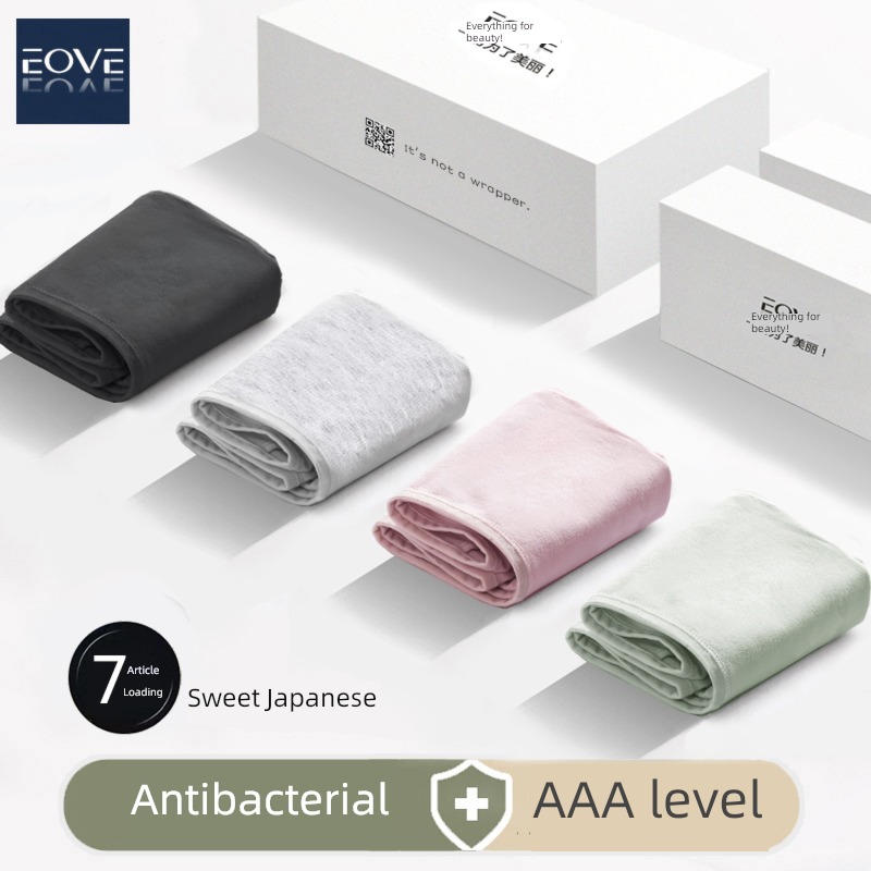 summer Antibacterial middle-waisted All cotton Big size ma'am underpants
