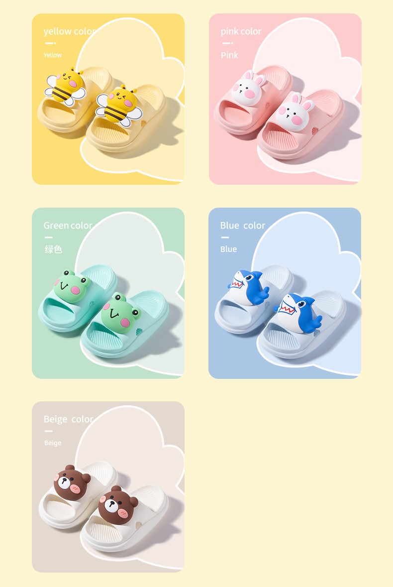 Little Deer Milly Baby Slippers Summer Home Indoor Eva Soft Sole Shock Absorbing Wear-Resistant Soft Elastic Cute Cartoon — 4