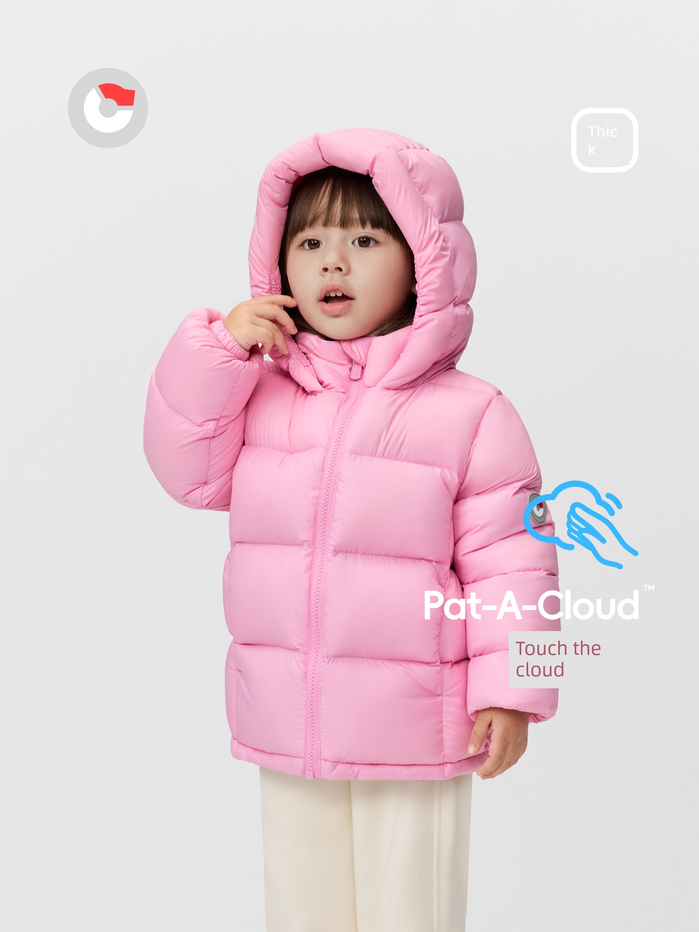 Nanny Goose Children's Short down Jacket with Hood, Warm Puffer Coat for Boys and Girls, Windproof Casual Thickened Winter Wear