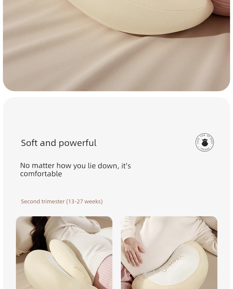 Ying's Maternity Pillow for Waist Support, Side Sleeping, and Belly Support, Pregnancy Pillow for Summer Sleep, Magic Pillow for Sleeping — 5