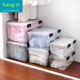 Kangyi medium sorting box transparent seal storage box plastic moisture-proof storage box book and clothing storage box starts school