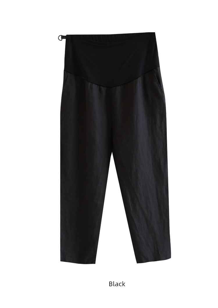 Outwear Summer Thin Casual Cotton and Linen Autumn Maternity Pants — 34