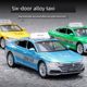 Large Volkswagen Alloy Taxi Children's Toys Six-Door Car Model Taxi Boy Toy Car Gift