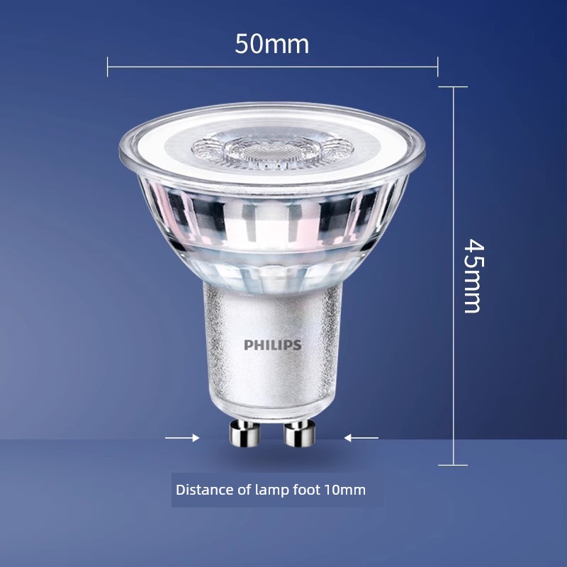 Philips Led the Lamp Cup Spotlight Small GU10 Bulb Table Lamp Bulb MR16 Spotlights the Lamp Cup 220V Pin Bulb