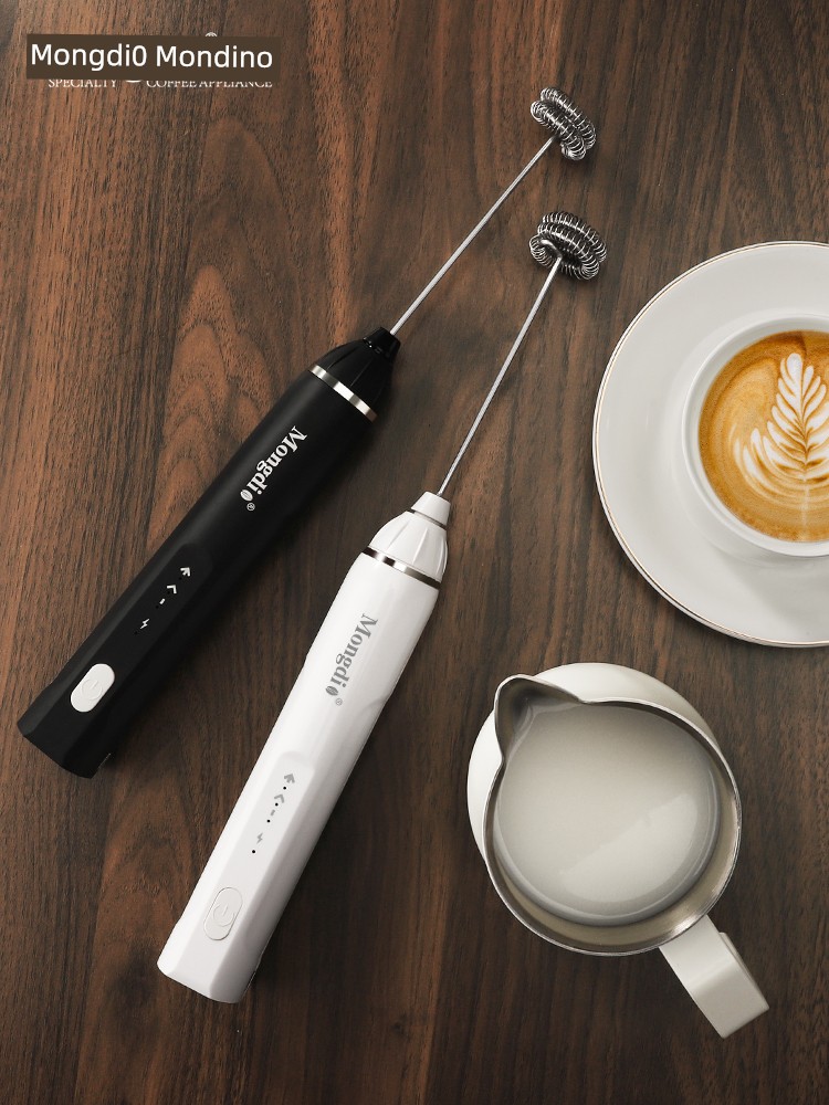 Mongdio Coffee Milk Frother Milk Frother Hand-Held Milk Frother to Kill Mixer Electric Stirring Rod