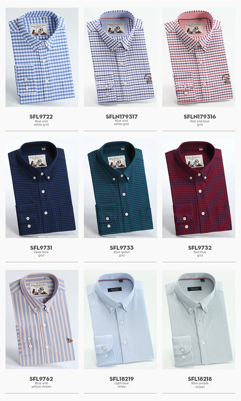 Broken code Clearance Sanding Long sleeve leisure time lattice shirt