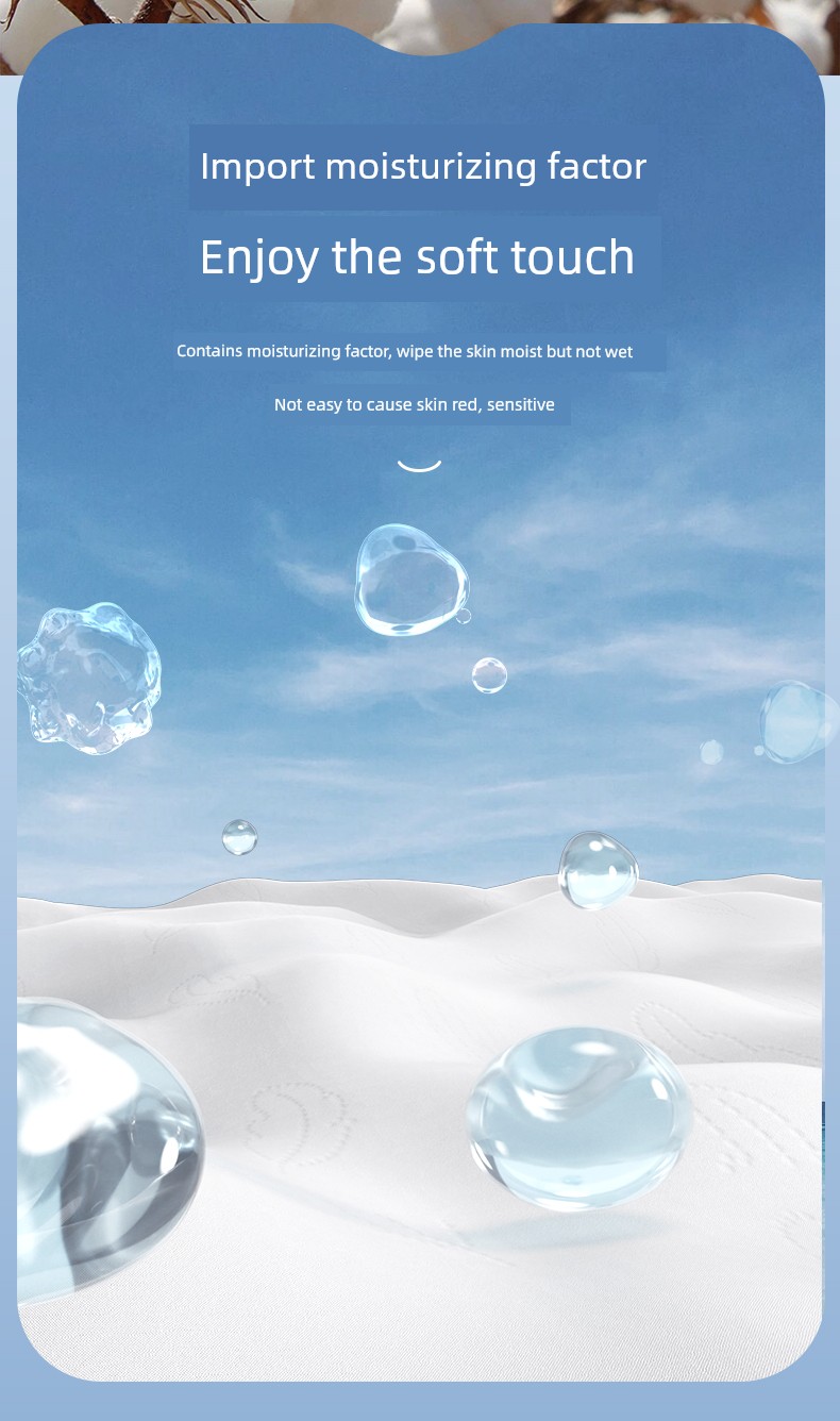 Plant-Based Cloud Soft Towel Cream Paper, Specially Designed for Newborns, Moisturizing Soft Tissue, Baby Facial Tissue, Ultra-Soft Tissue Paper — 8