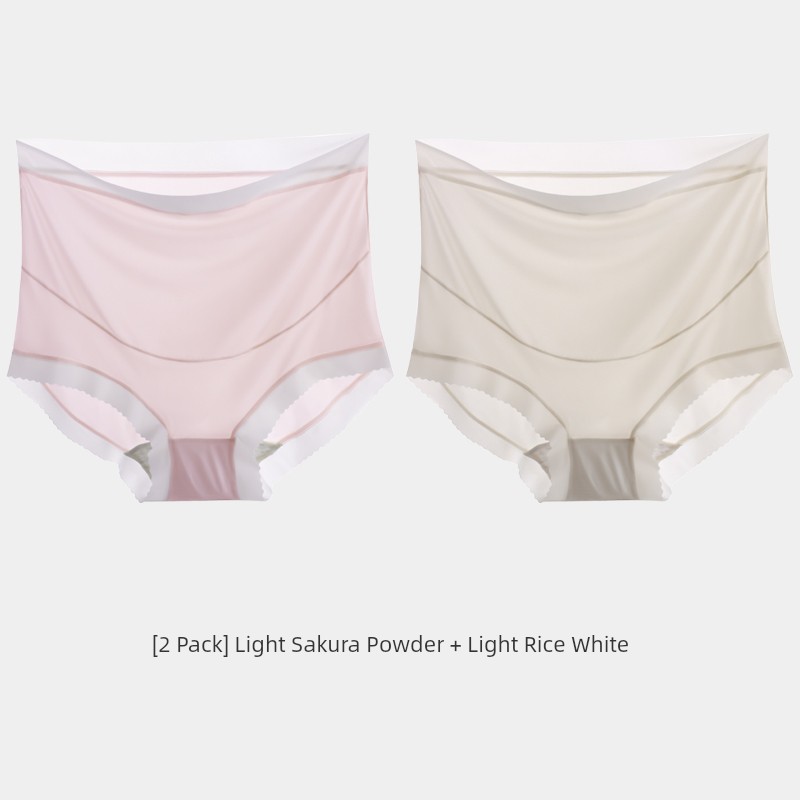 High Waist Belly Support Special Cotton Crotch Ice Silk Pregnant Women's Underpants — 5