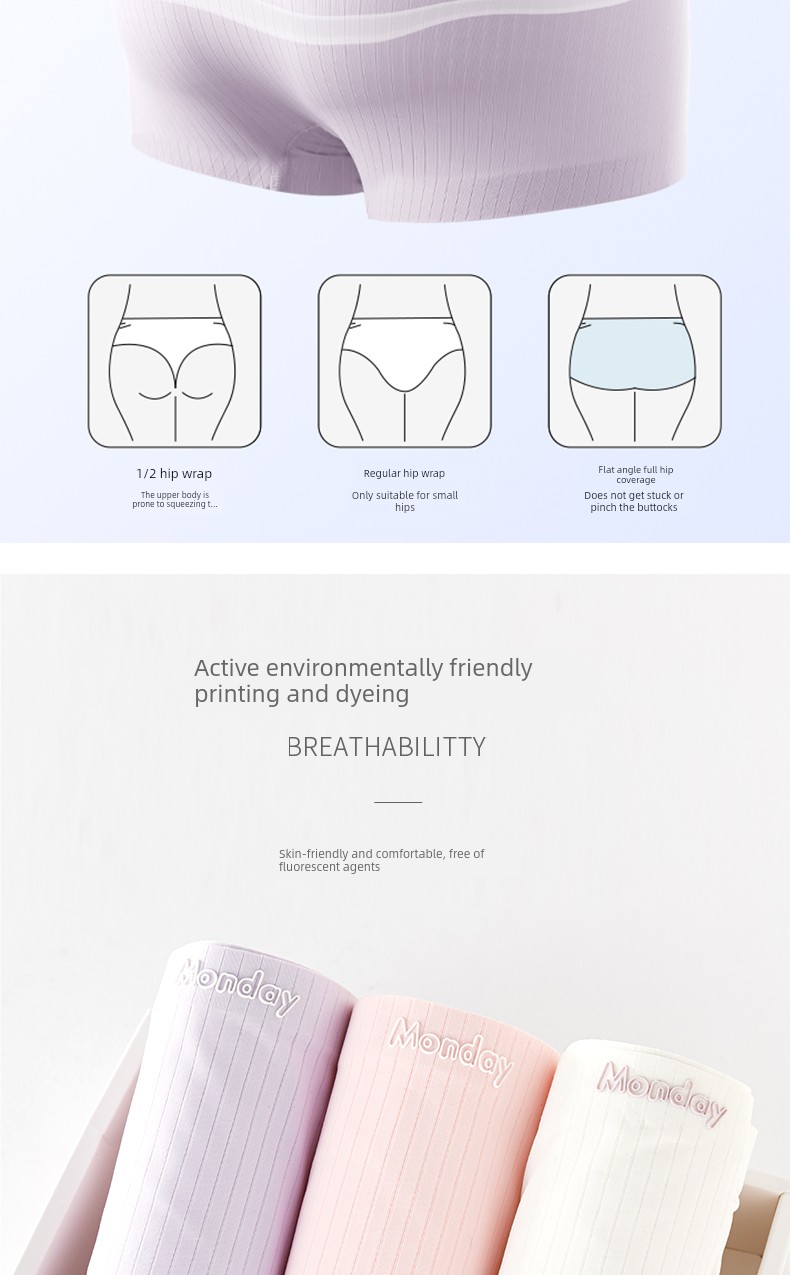 Girls' Boxer Briefs, Ice Silk Children's Summer Thin Style, Baby Girl's Four-Cornered Panties, Non-Binding Shorts for Girls — 8