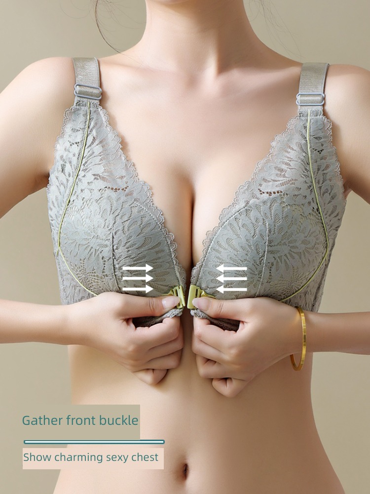 Beautiful back Front buckle suit Wireless  The new Wen bra
