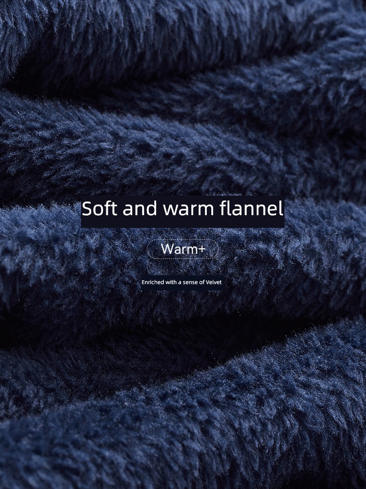 Finthen  man Autumn and winter Big size Flannel pajamas