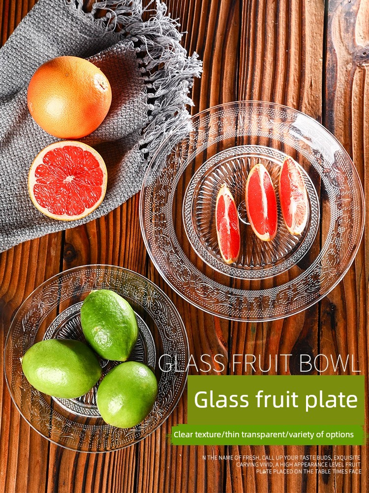 Small Exquisite Glass Bar Restaurant European Fruit Plate