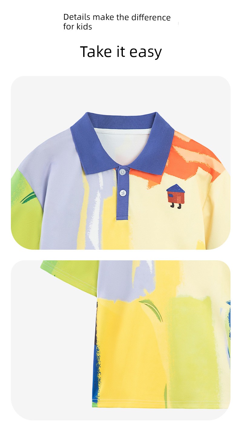 Piggy Banner Kidsren's Polo Shirt Boys' Cool Short-Sleeved T-Shirt 2026 New Style Boys' Lapel Quick-Drying Top W — 8