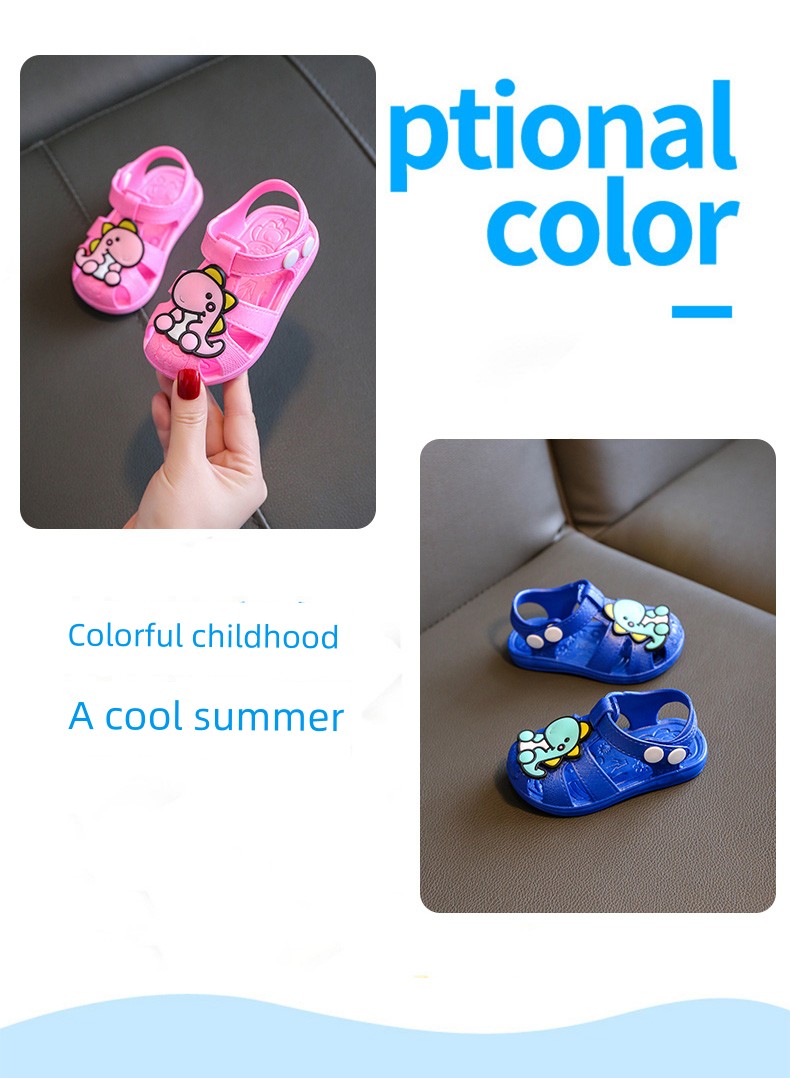 Children's Plastic Non-Slip Soft Bottom Summer Closed Toe Sandals — 3