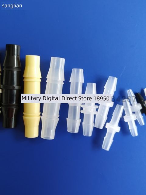 Sanglian equal diameter 1.5 to 19mm plastic through joint outer diameter one-shaped straight through two-way hose joint