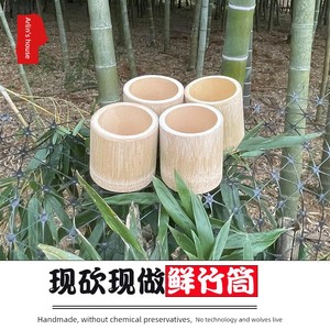 Natural Freshly Made For Home Cooking Handmade Fresh Bamboo Pipe