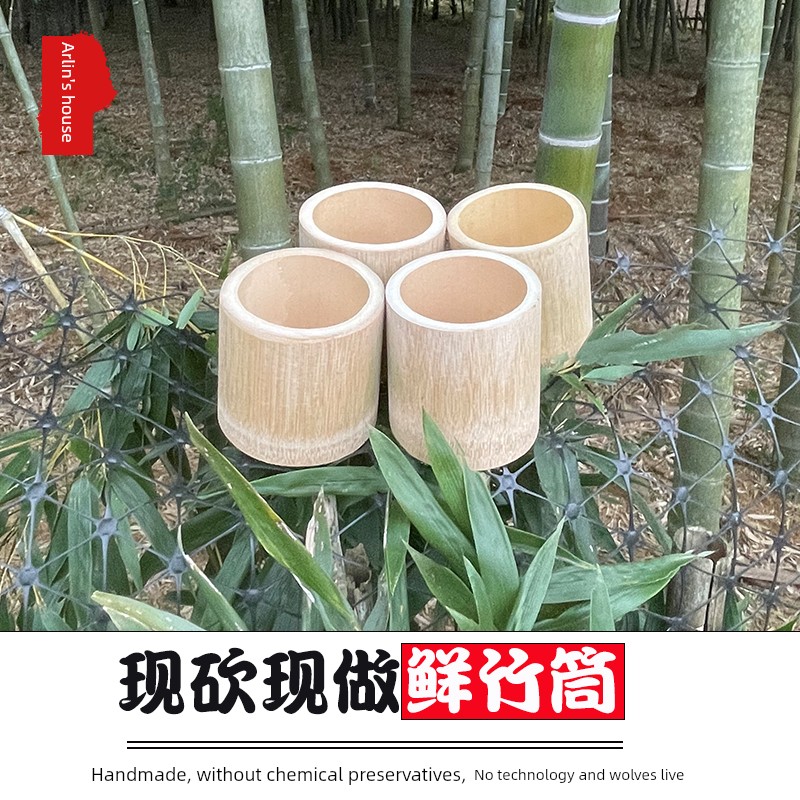 Natural Freshly Made For Home Cooking Handmade Fresh Bamboo Pipe