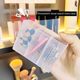 Three-part wall hanging partition box without punching mirror cabinet storage box bathroom small miscellaneous cosmetics lipstick storage box