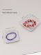 Bracelet crystal storage box transparent acrylic bracelet necklace special jewelry box portable beaded bracelet box