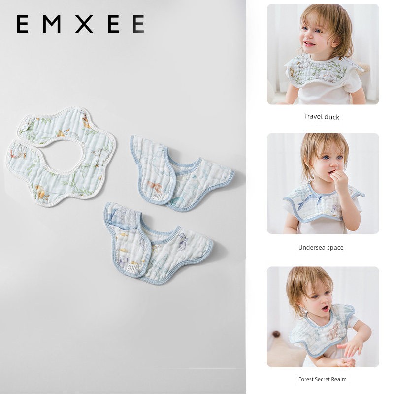 [Tang Yixin Recommend] Xiaoxi Baby Saliva Towel Newborn Small Bibs Children's Neckerchief Baby Waterproof Bib — 3