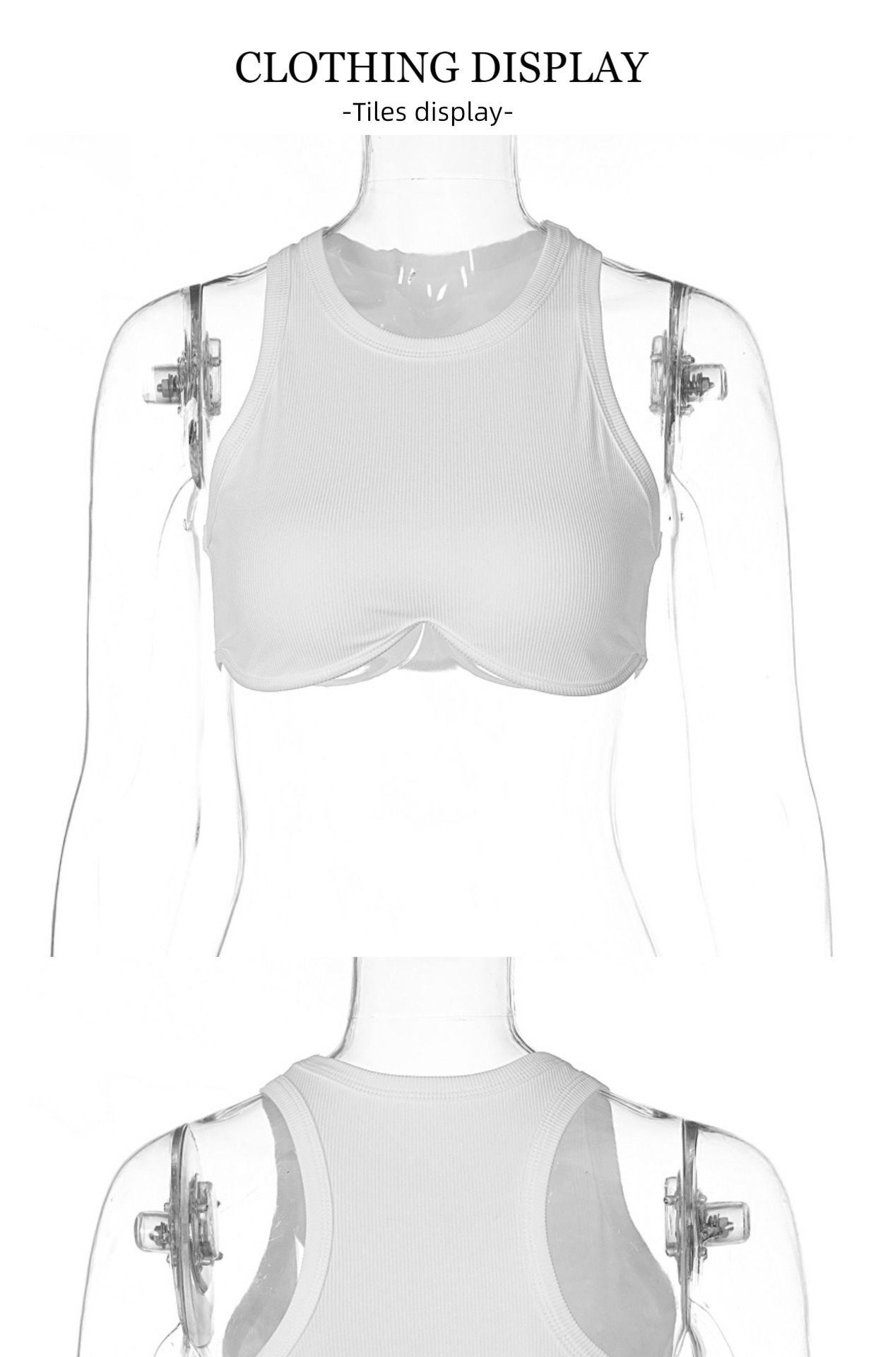Europe and America Minority Irregular Exposed navel Street dance motion undergarment covering the chest and abdomen