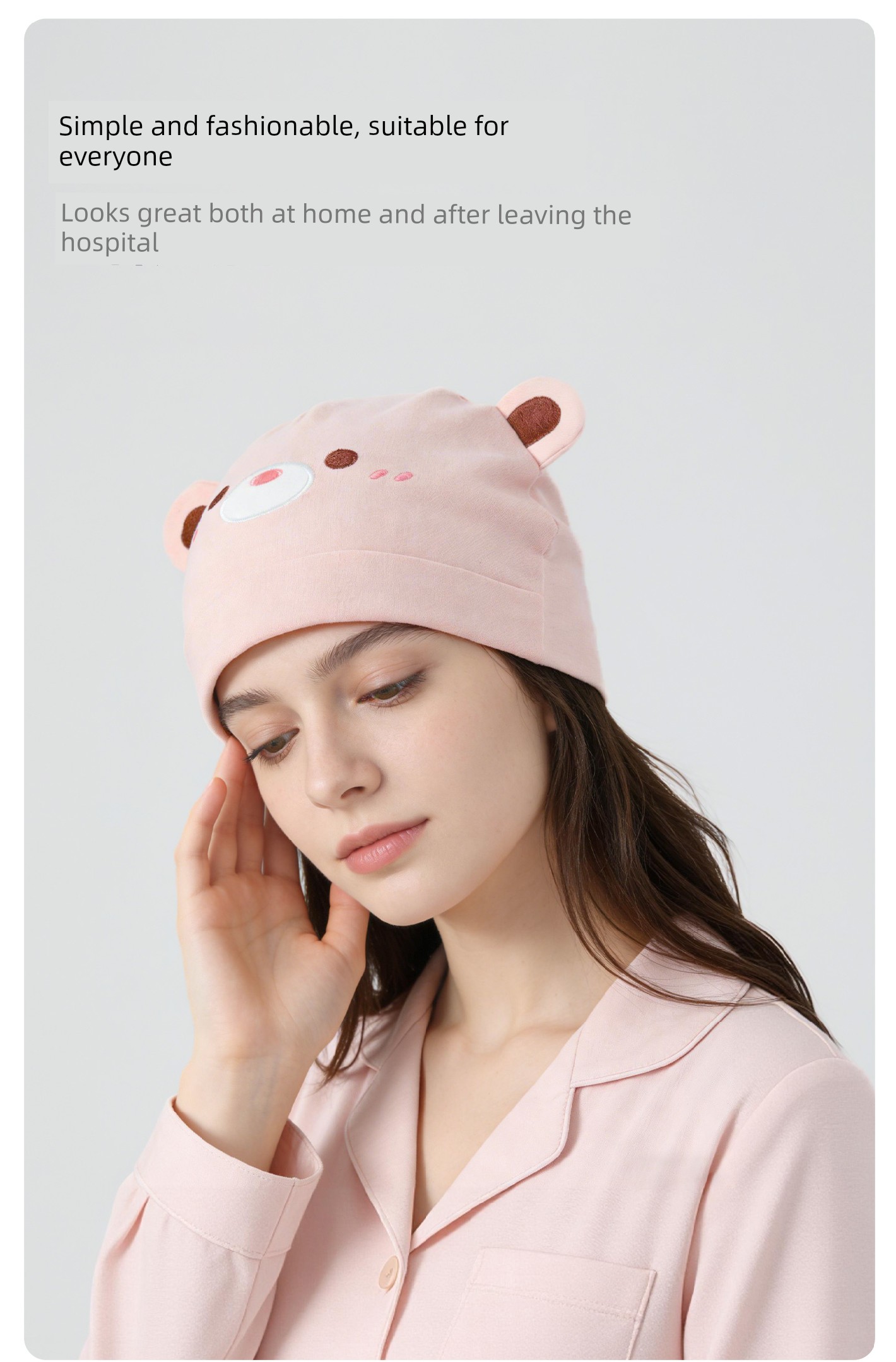 Maternity Headband That Doesn'T Squeeze the Head, Postpartum Forehead Protector, Autumn and Winter Pure Cotton Sweat-Absorbing Headscarf for Large Head — 7