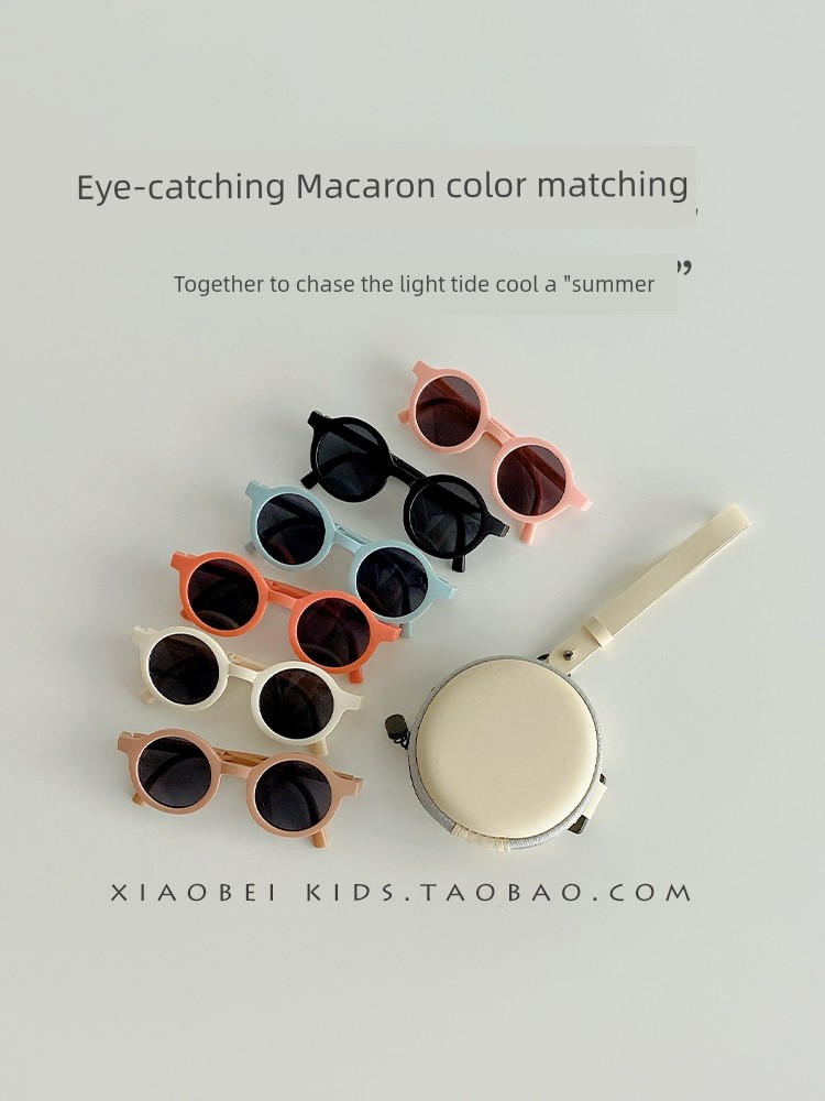 Foldable Boys' Summer Sun Protection Baby Sunglasses — 3