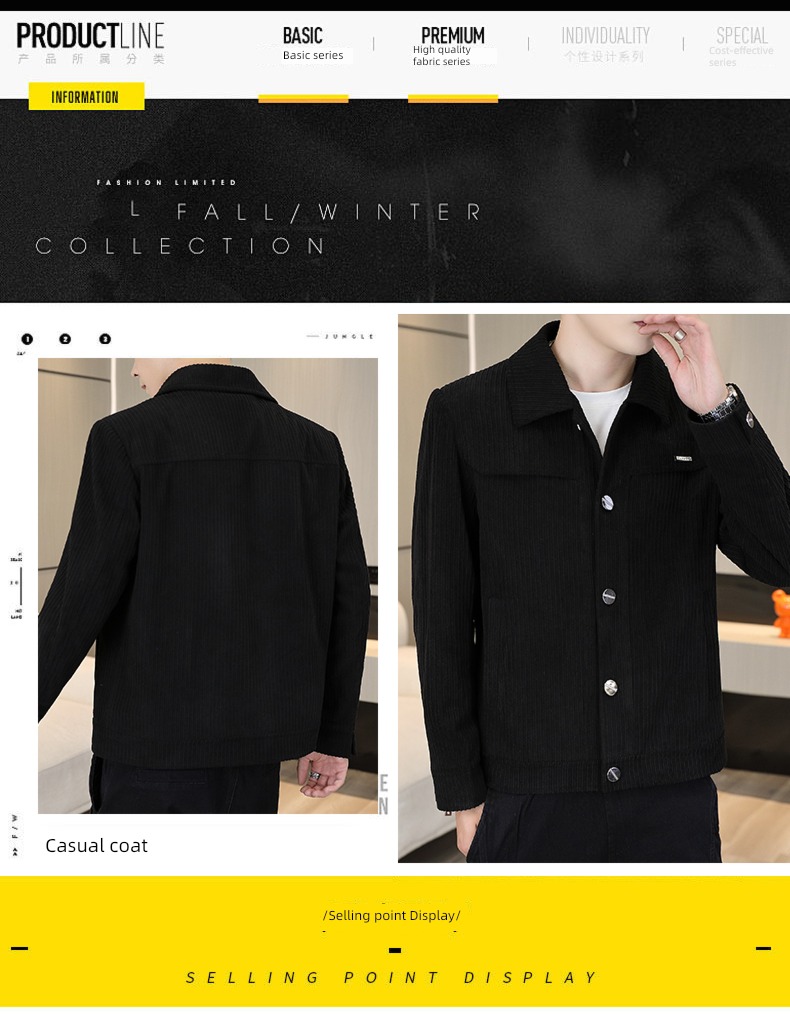have cash less than that is registered in the accounts Autumn and winter Light luxury Woollen cloth jacket man loose coat