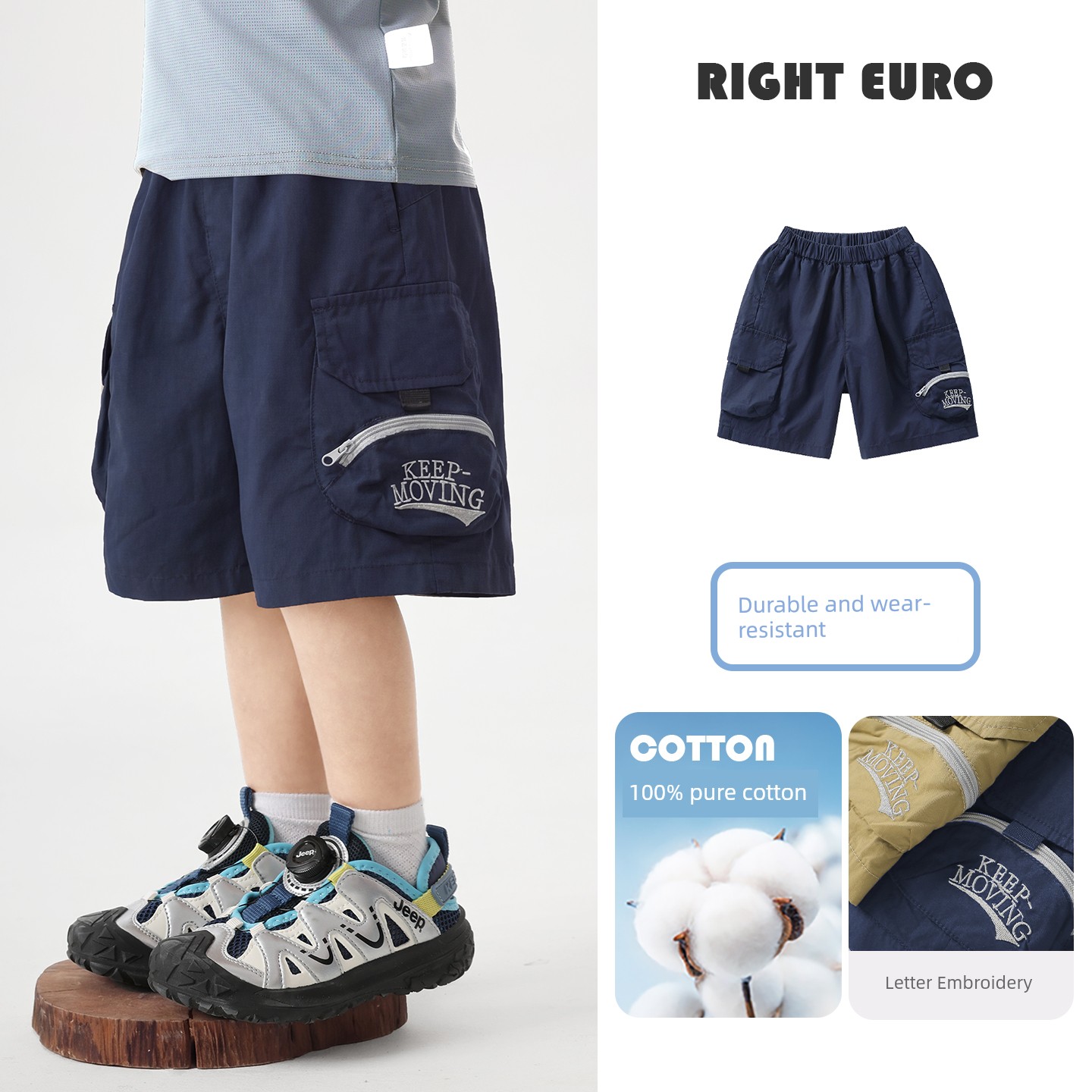 Boys' Shorts 2026 New Summer Style Baby Children's Clothing Pants Thin Summer Children's Outerwear Five-Point Shorts Trendy — 3