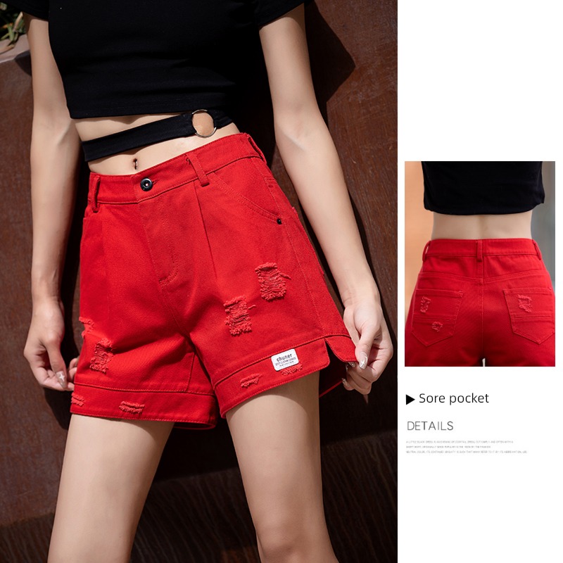 gules easy Wear out A word Three points Denim shorts