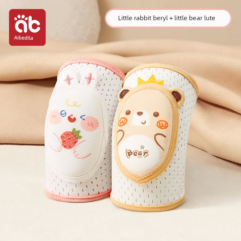 Baby Knee Pads for Crawling, Baby Knee Protectors, Children's Crawling Anti-Fall Elbow Pads, Summer Thin Breathable Style — 6