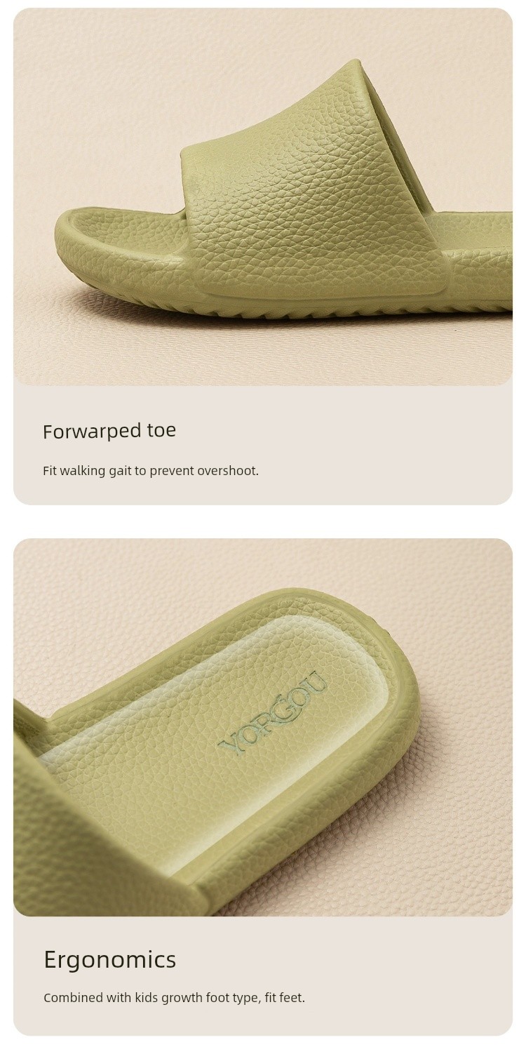 Yuangang Kids Slippers Summer Boys and Girls Indoor Non Slip Bathroom Bath Matching Baby Sandals Children's — 40