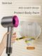 Hairdryer bracket wall-mounted hair dryer storage rack without punching toilet hair dryer hanger bathroom air duct storage