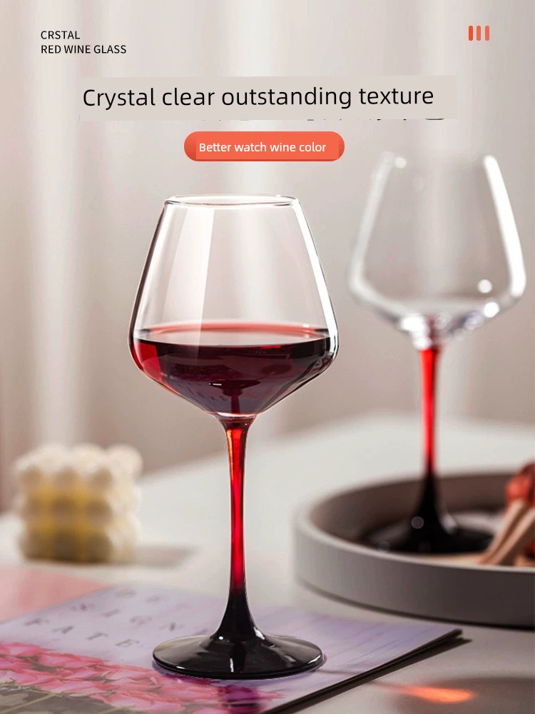 紅酒盃套裝家用輕奢高档水晶玻璃醒酒器葡萄歐式高腳盃玻璃盃酒店