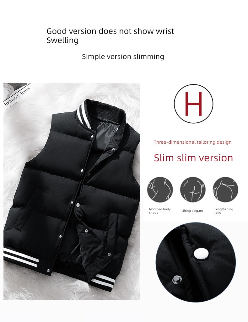 Cotton vest trend easy Big size keep warm loose coat Vest