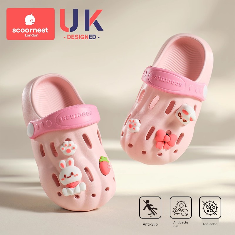 Kechao Children's Clogs for Boys and Girls, Summer Closed-Toe Sandals for Babies, Non-Slip Indoor Bath Slippers for Infants and Toddlers — 1
