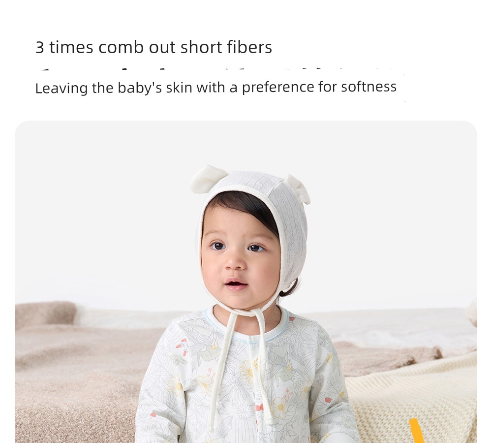 YEEHOO Infant Newborn Spring and Autumn Pure Cotton Jumpsuit — 12