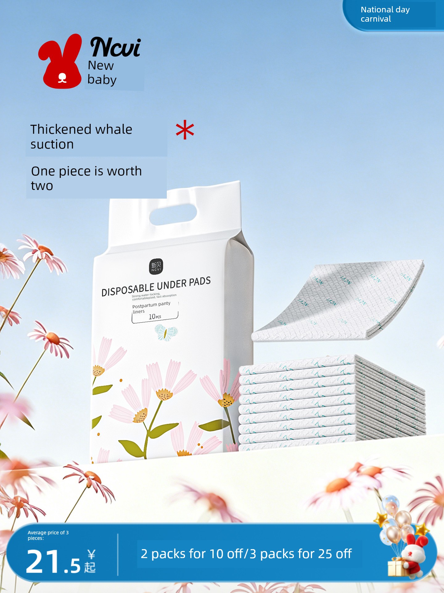 Newborn Maternity Pads 60×90 Disposable Postpartum Care Pads for Pregnant Women, Large Size Urine Barrier Pads