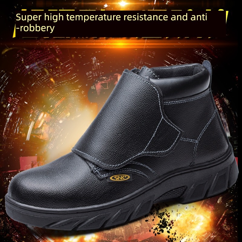 protective shoes man Steel Baotou Gao Bang electric welder Anti smash and anti puncture construction site ventilation security work Deodorization old conservatives