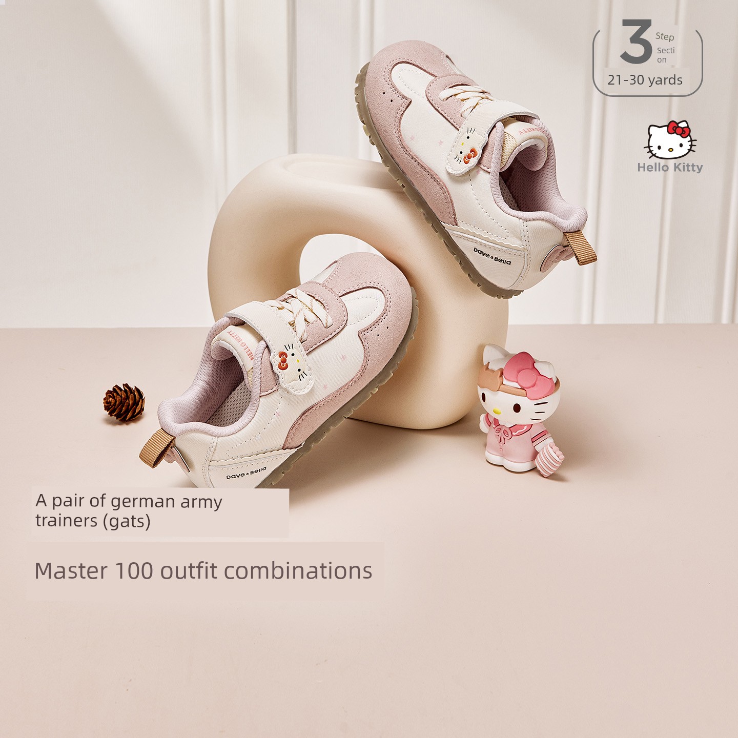 Hellokitty Collaboration with David Bella Children's Shoes Sneakers German Training Shoes 2026 New Autumn Shoes for Girls — 3